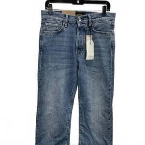 NEW C.O.F. STUDIO men’s m6 straight-fit jeans in blue
